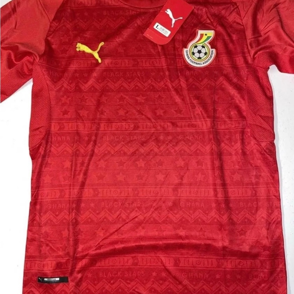 PUMA: 2015 Dri-Fit Ghana National Away Soccer Adult Jersey (Large/L)